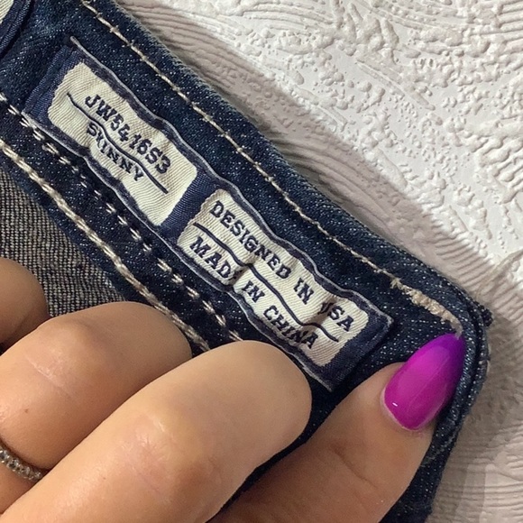 Miss Me NEW - Sz 28 - skinny jeans JW5416S3 - subtle rhinestone shine & deco - Picture 6 of 6